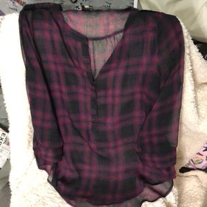 Plaid blouse